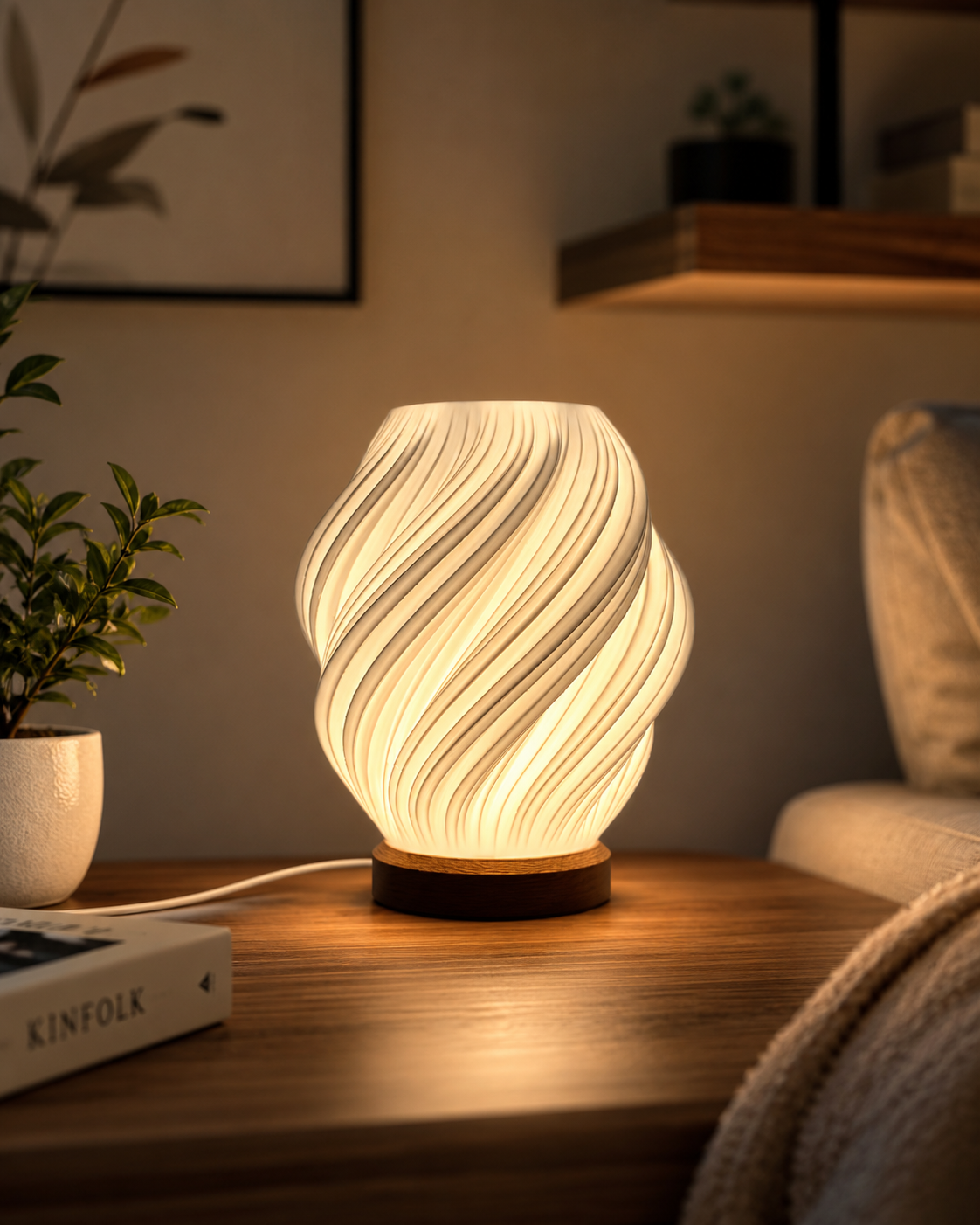 Spiral Table Lamp