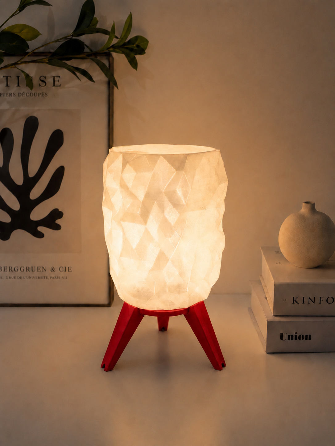 Pebble Texture LED Table Lamp